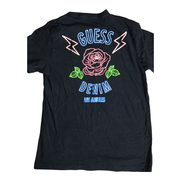 Guess Black Tee with Blue Emblem - Picture 4 of 4